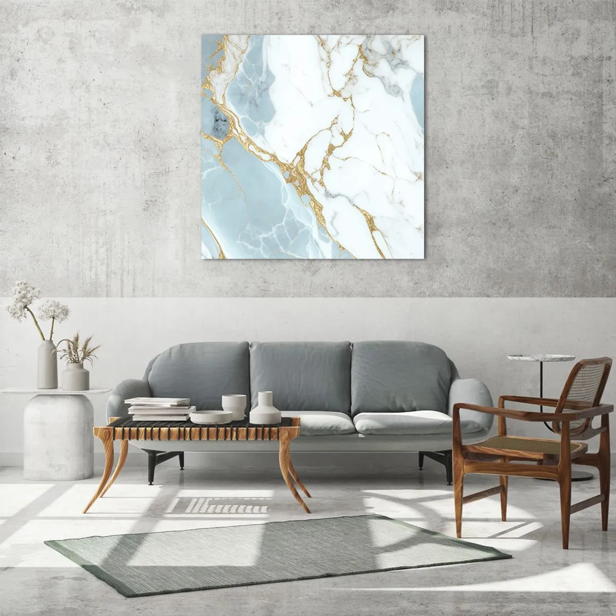 Quadro su vetro - La ricchezza della pietra - 60x60 cm