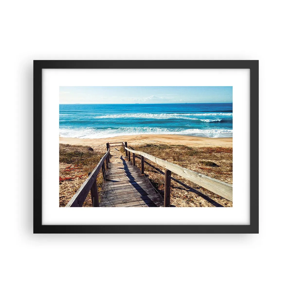 Poster in cornice nera - Corri! - 40x30 cm