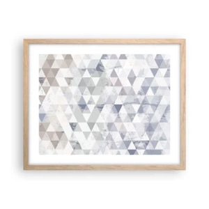 Poster in cornice rovere chiaro - Al ritmo di tre - 50x40 cm