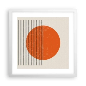 Poster in cornice bianca - Sempre il sole - 40x40 cm