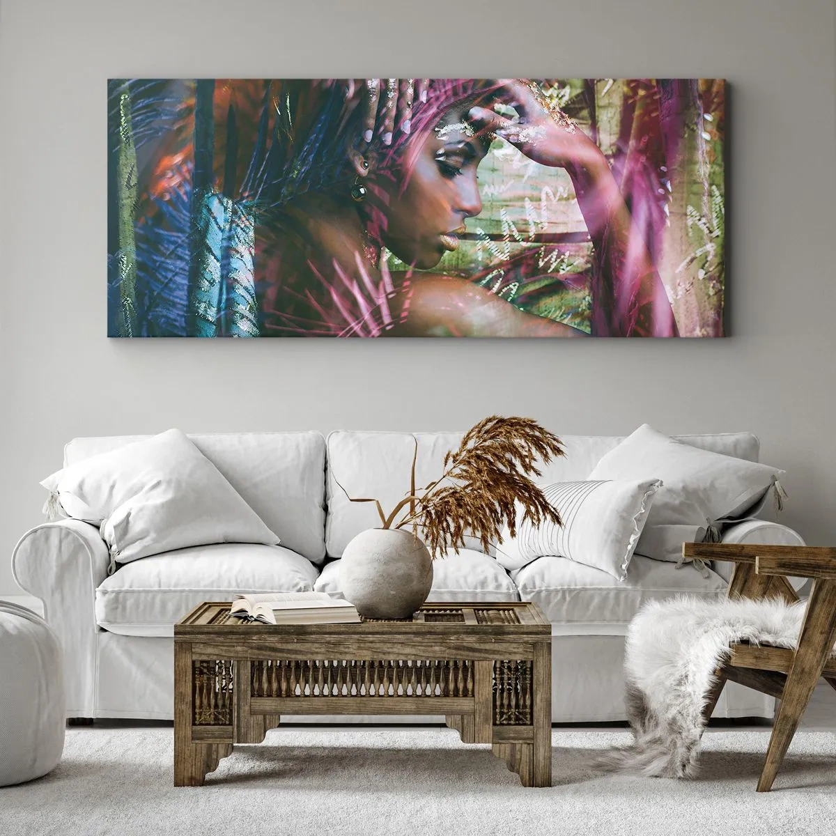 Quadro su tela - Stampe su Tela - Madre Natura nella giungla - 100x40 cm