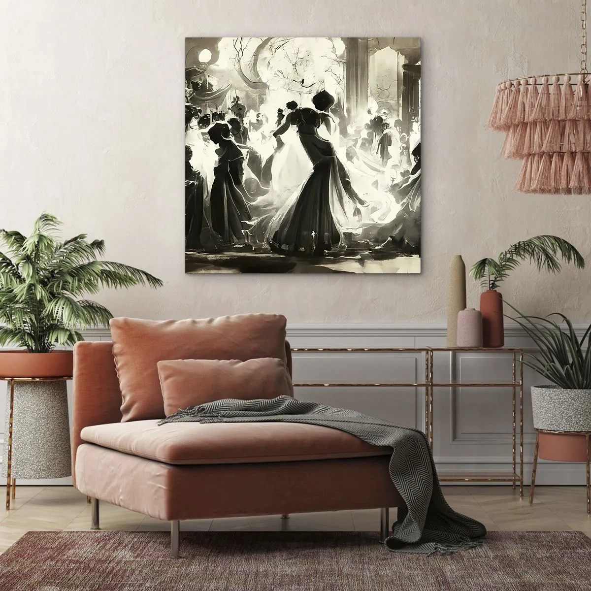 Quadro su tela - Stampe su Tela - Il gran ballo in maschera - 70x70 cm