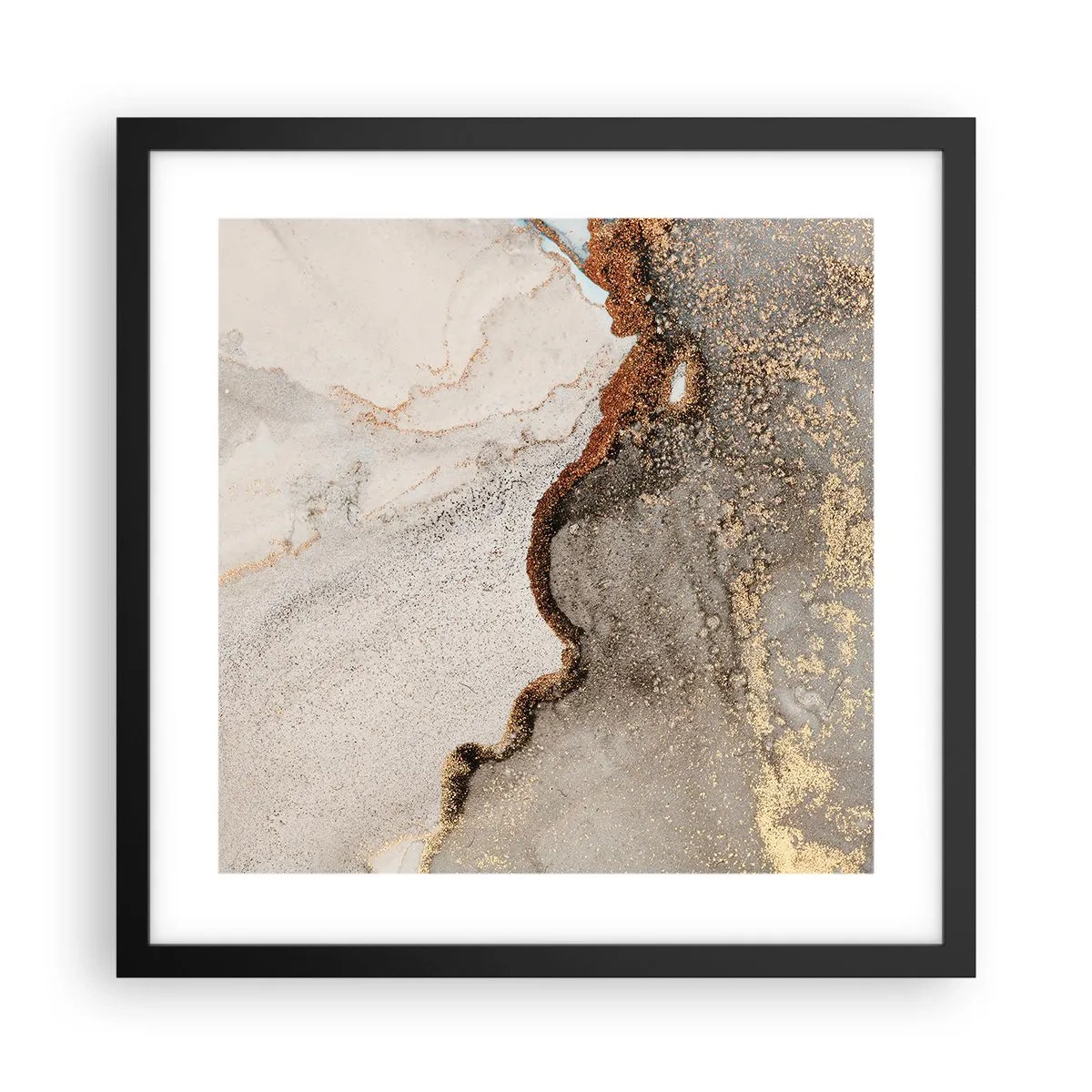 Poster in cornice nera - Ai confini del colore - 40x40 cm