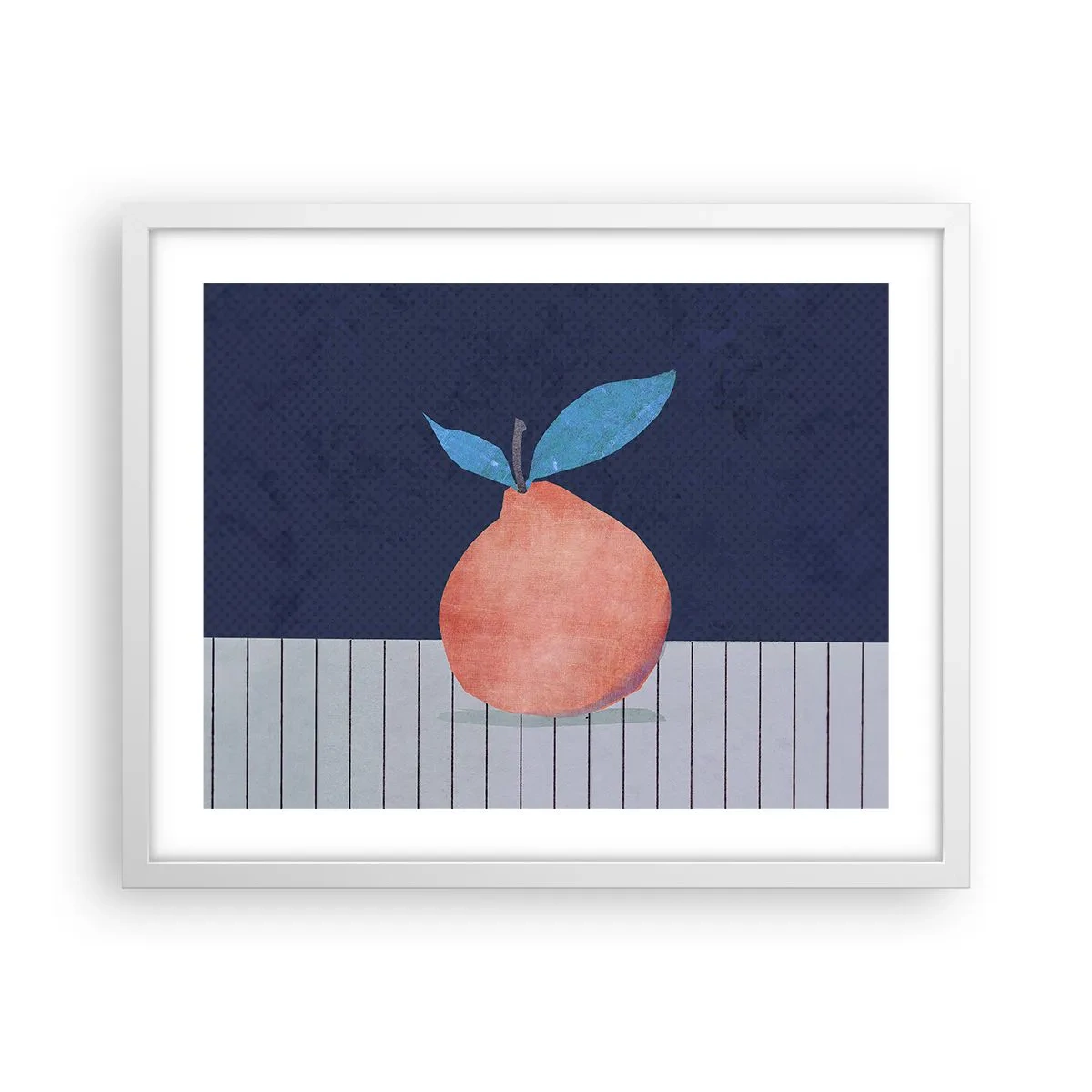 Poster in cornice bianca - Convessità e piano - 50x40 cm