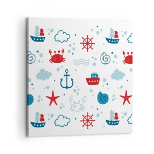 Quadro su tela - Stampe su Tela - Favola nel mare - 60x60 cm