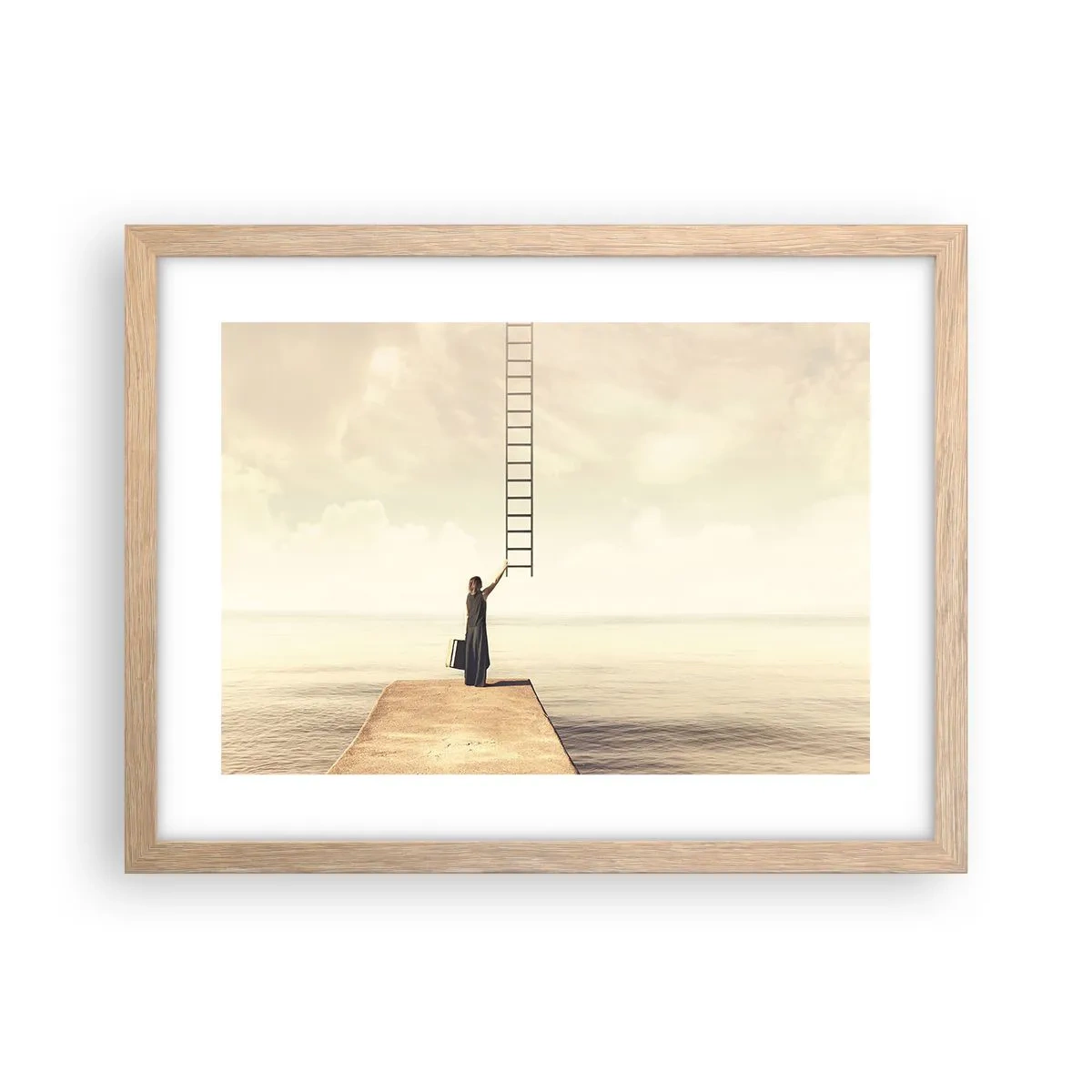 Poster in cornice rovere chiaro - Viaggio magico - 40x30 cm