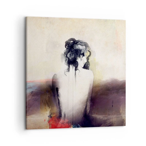 Quadro su tela - Stampe su Tela - Linee miti, forme ovali - 50x50 cm