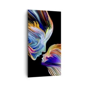 Quadro su tela - Stampe su Tela - Fusione di energia e luce - 55x100 cm