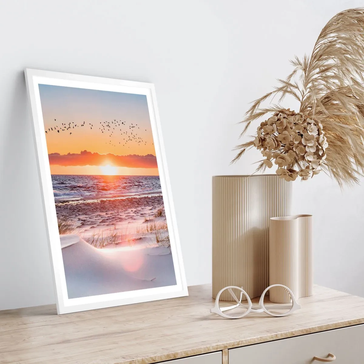 Poster in cornice bianca - Paesaggio orizzontale - 70x100 cm