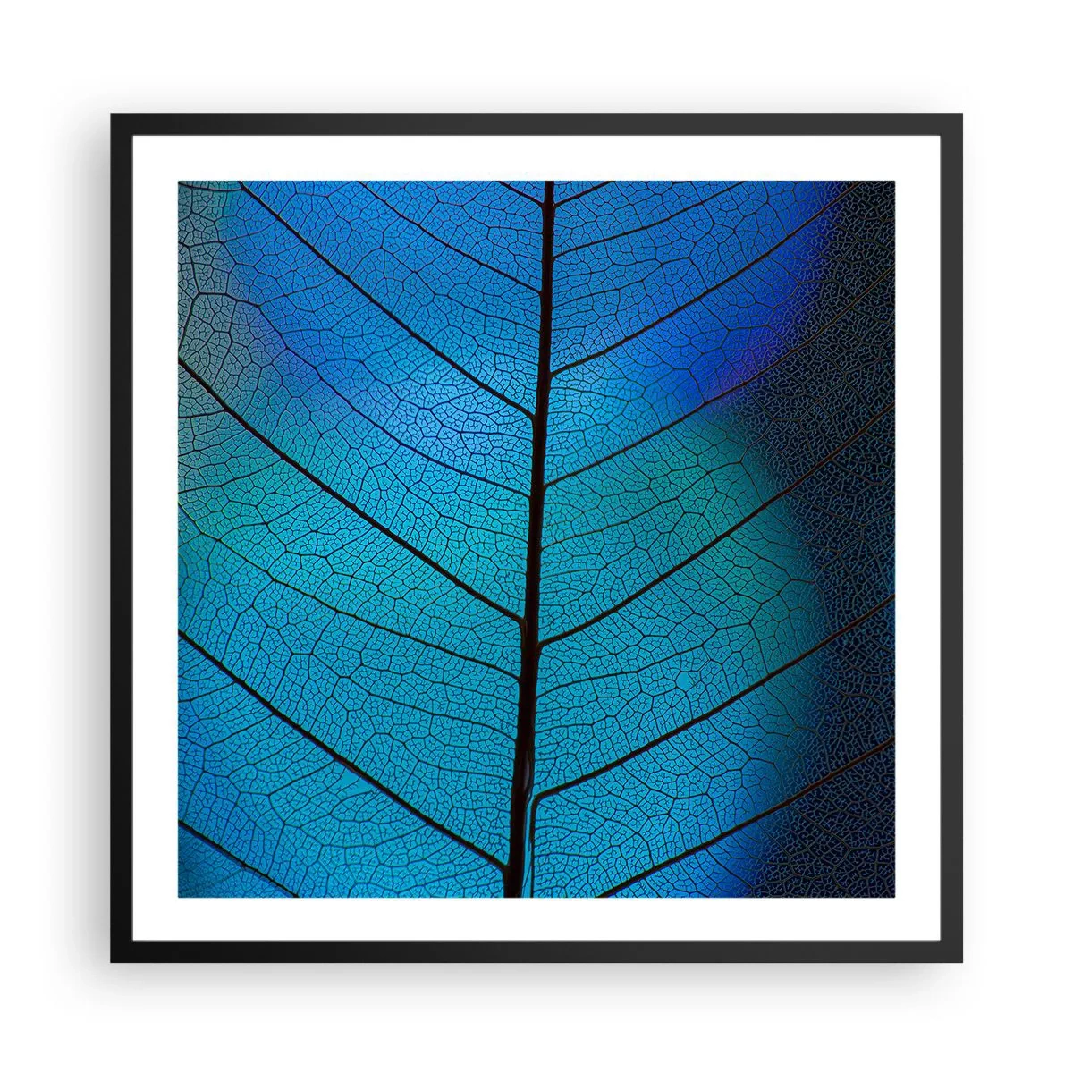 Poster in cornice nera - Struttura intricata - 60x60 cm