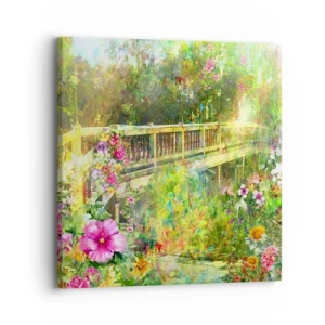 Quadro su tela - Stampe su Tela - Il ponte dei sospiri primaverili - 30x30 cm