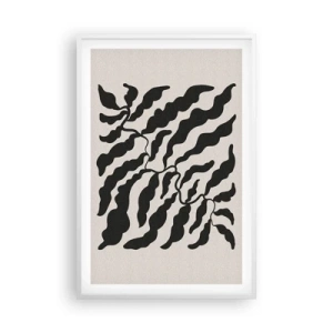 Poster in cornice bianca - La natura del quadrato - 61x91 cm