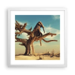 Poster in cornice bianca - Nuovo punto di vista - 40x40 cm