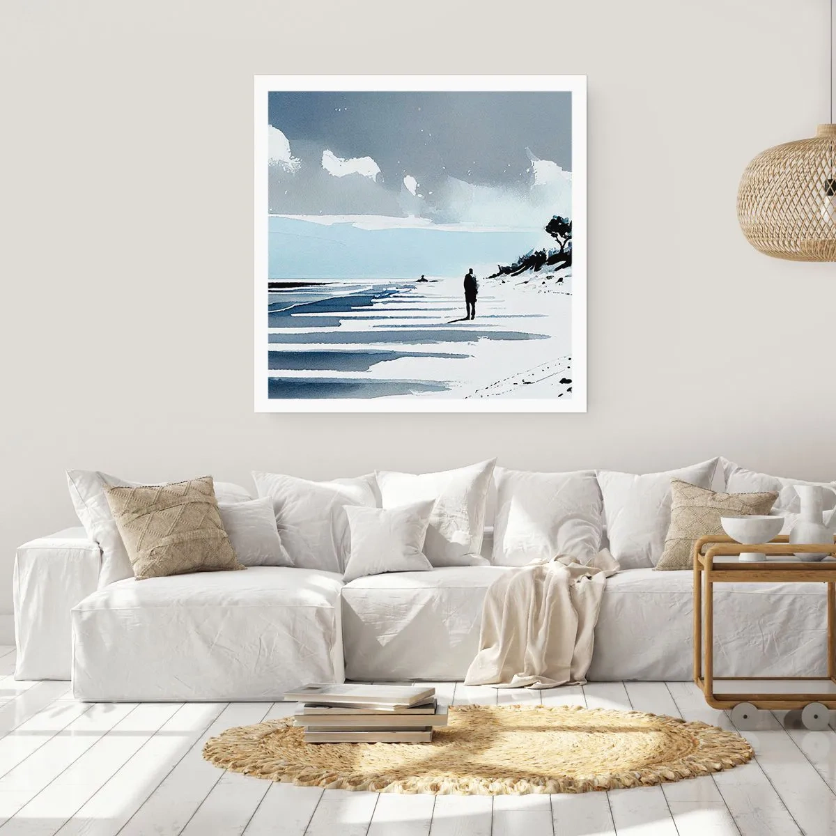 Poster - Solo con se stesso - 40x40 cm
