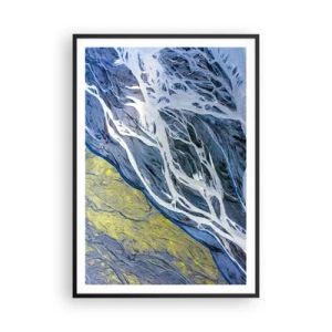 Poster in cornice nera - Le pitture rupestri della natura - 70x100 cm
