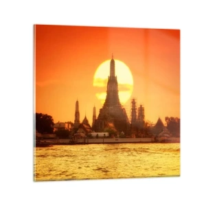 Quadro su vetro - Verso il sole, sempre verso il sole - 30x30 cm