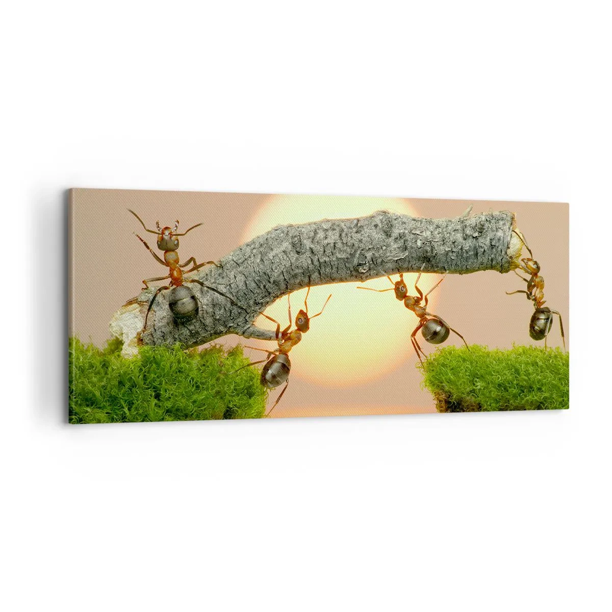 Quadro su tela - Stampe su Tela - Gioioso lavoro comune - 100x40 cm