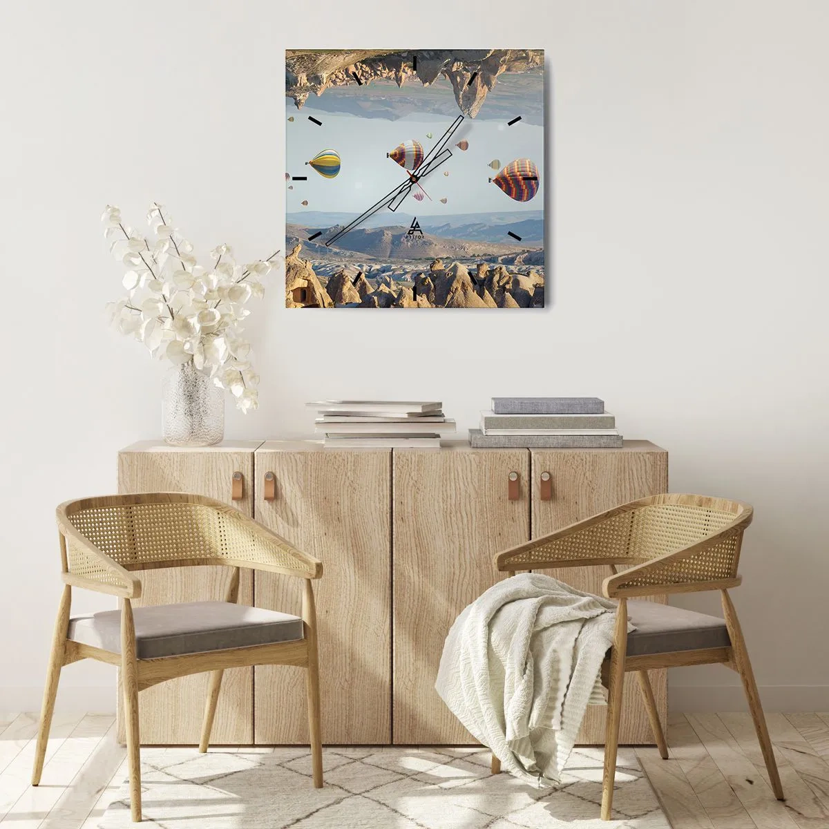 Orologio da parete - Orologio in Vetro - Qui tutto è possibile - 30x30 cm