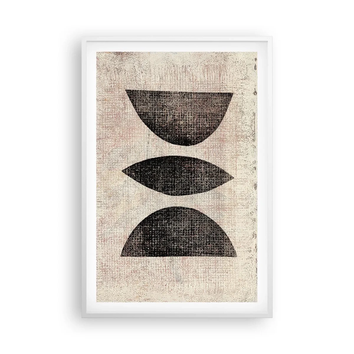 Poster in cornice bianca - Astrazione etnica - 61x91 cm