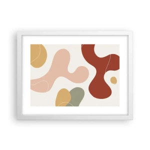 Poster in cornice bianca - Ghirigori - 40x30 cm
