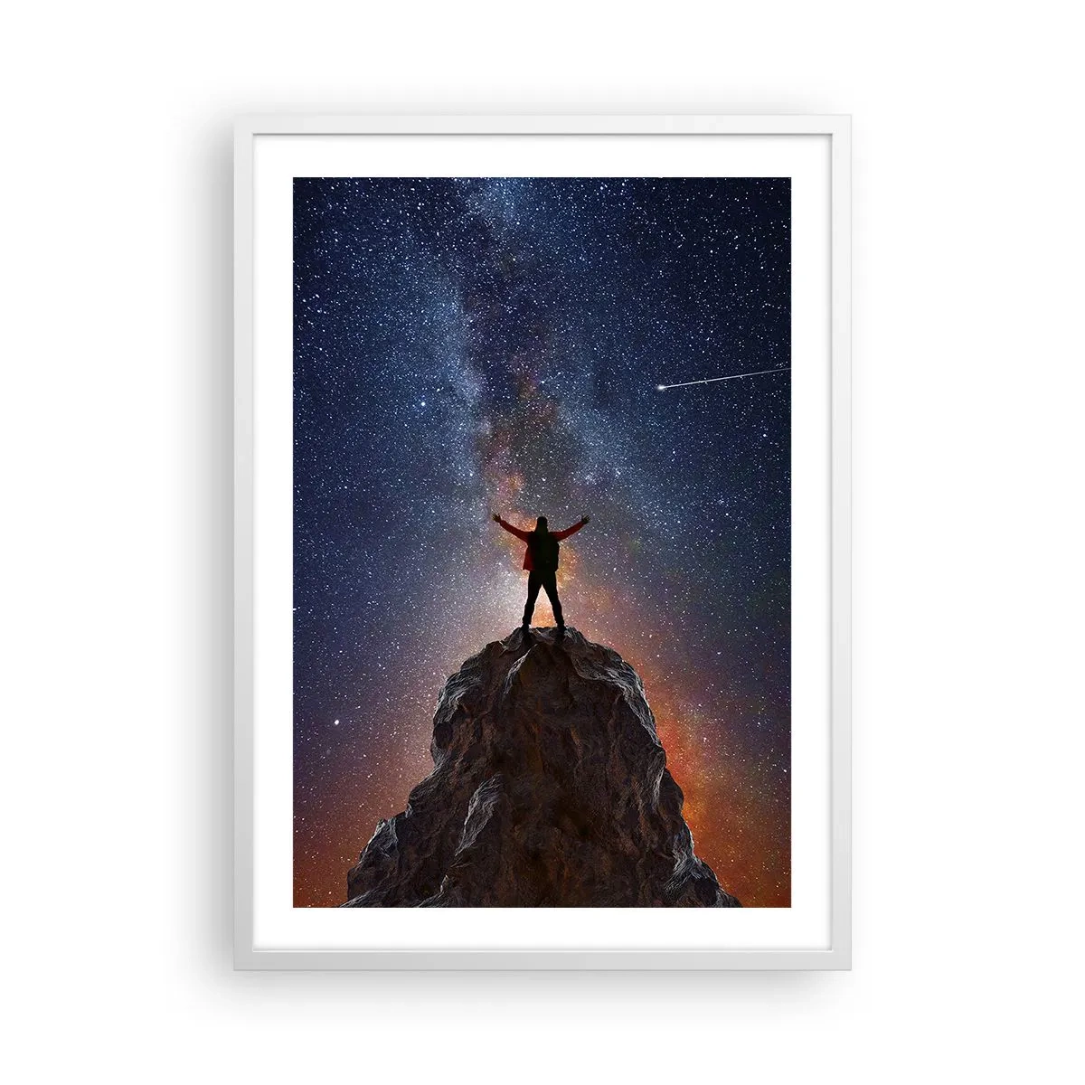 Poster in cornice bianca - La forza è con me! - 50x70 cm