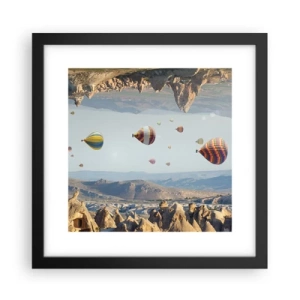 Poster in cornice nera - Qui tutto è possibile - 30x30 cm