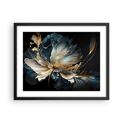 Poster in cornice nera - Fantastico fiore di felce - 50x40 cm