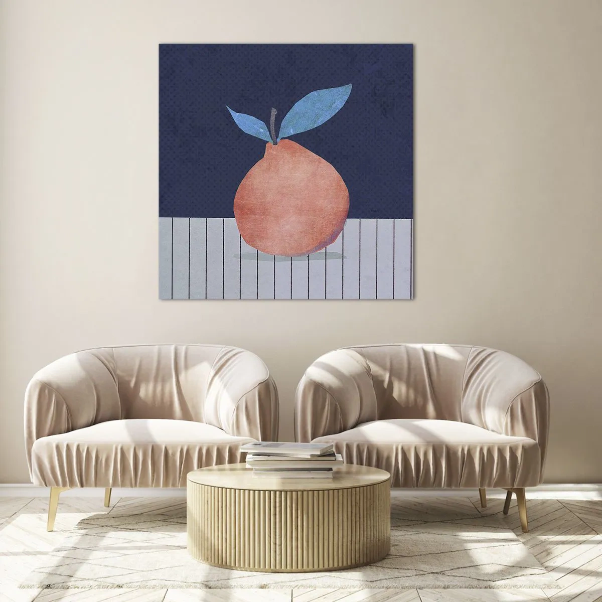 Quadro su vetro - Convessità e piano - 40x40 cm