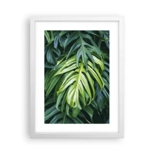 Poster in cornice bianca - Immergersi nella freschezza - 30x40 cm