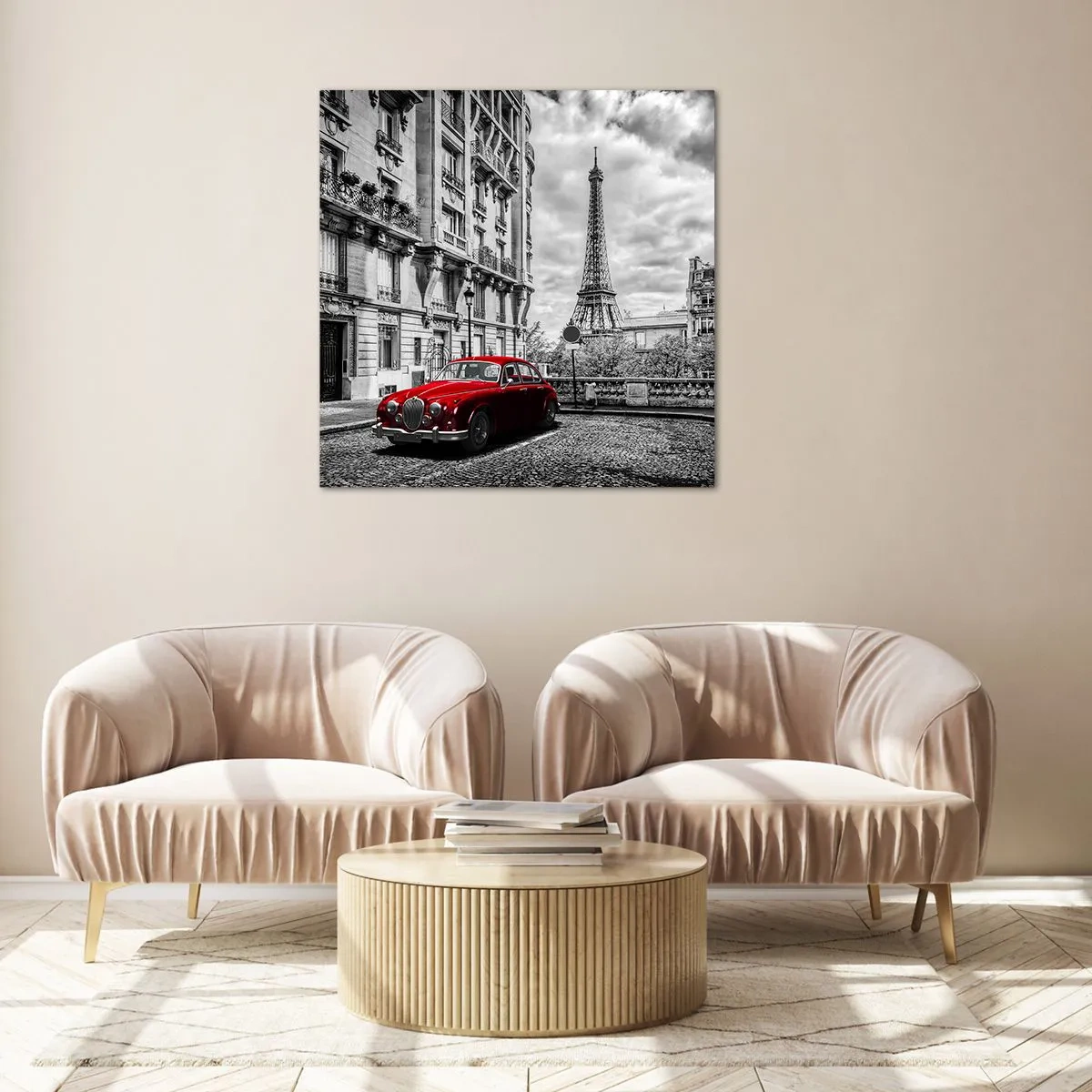 Quadro su vetro - Predatore in città - 30x30 cm