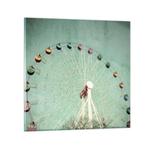 Quadro su vetro - Venite a divertirvi - 60x60 cm