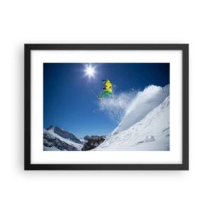 Poster in cornice nera - Ballando con i monti - 40x30 cm