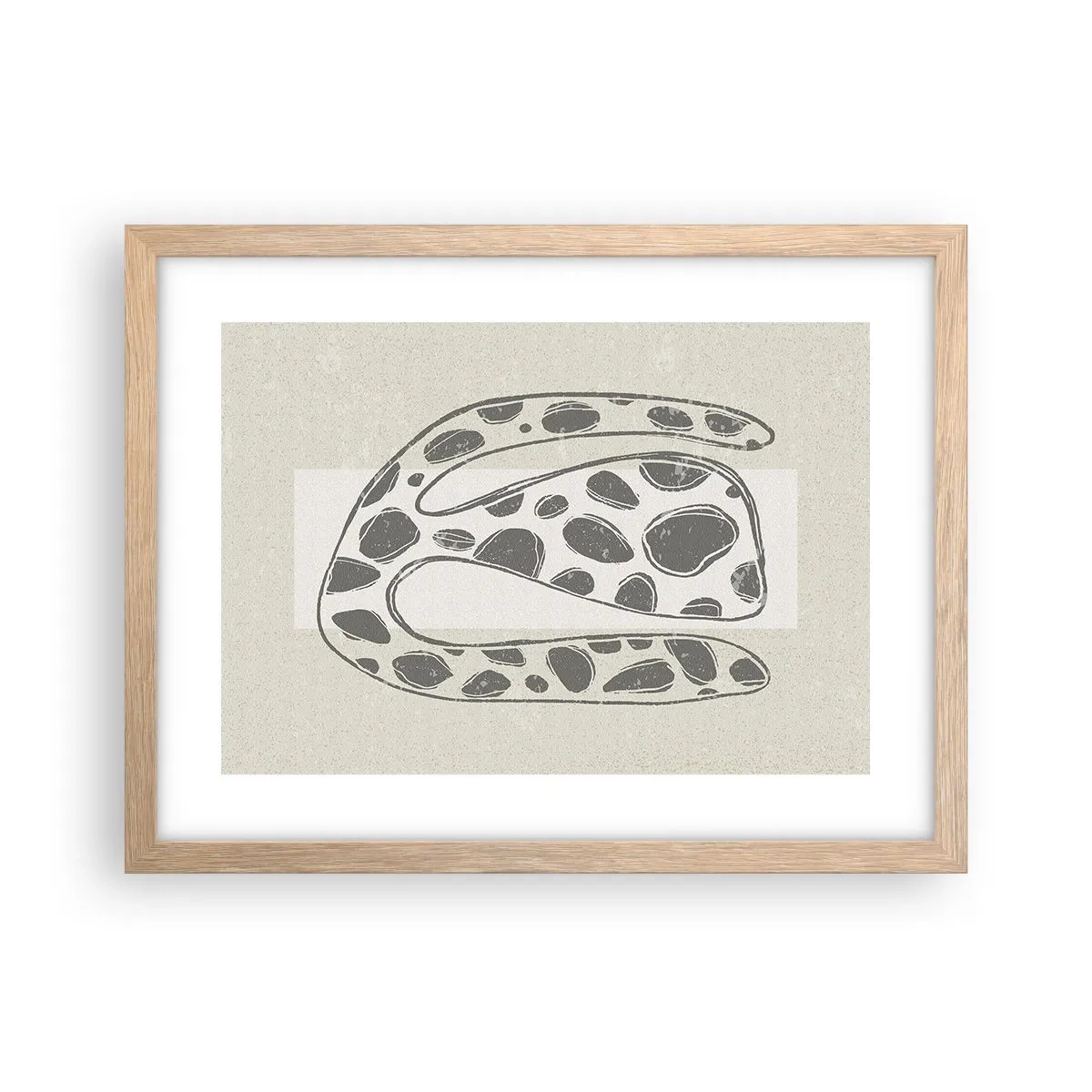 Poster in cornice rovere chiaro - Creatura stranissima - 40x30 cm