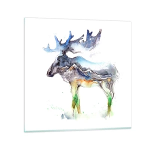 Quadro su vetro - Il protagonista dei racconti invernali - 30x30 cm