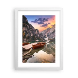 Poster in cornice bianca - La promessa del giorno - 30x40 cm