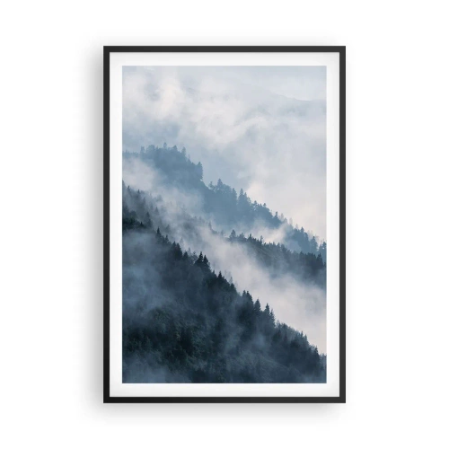 Poster in cornice nera - La mistica dei monti - 61x91 cm