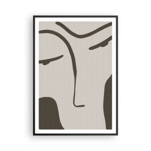 Poster in cornice nera - Come un quadro di Modigliani - 70x100 cm