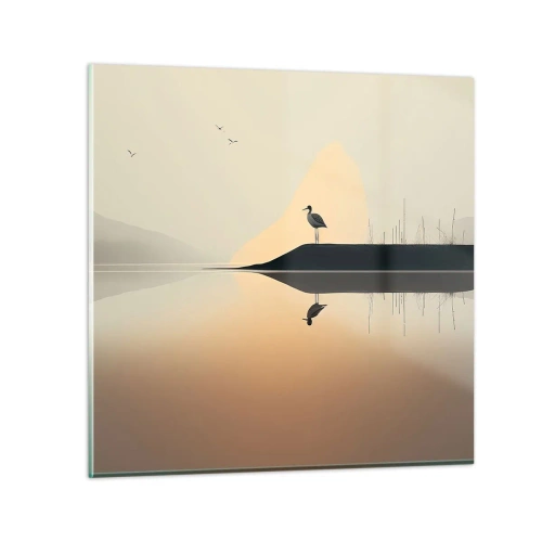 Quadro su vetro - Il signore del lago - 50x50 cm