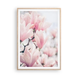 Poster in cornice rovere chiaro - Ideale di delicatezza - 70x100 cm