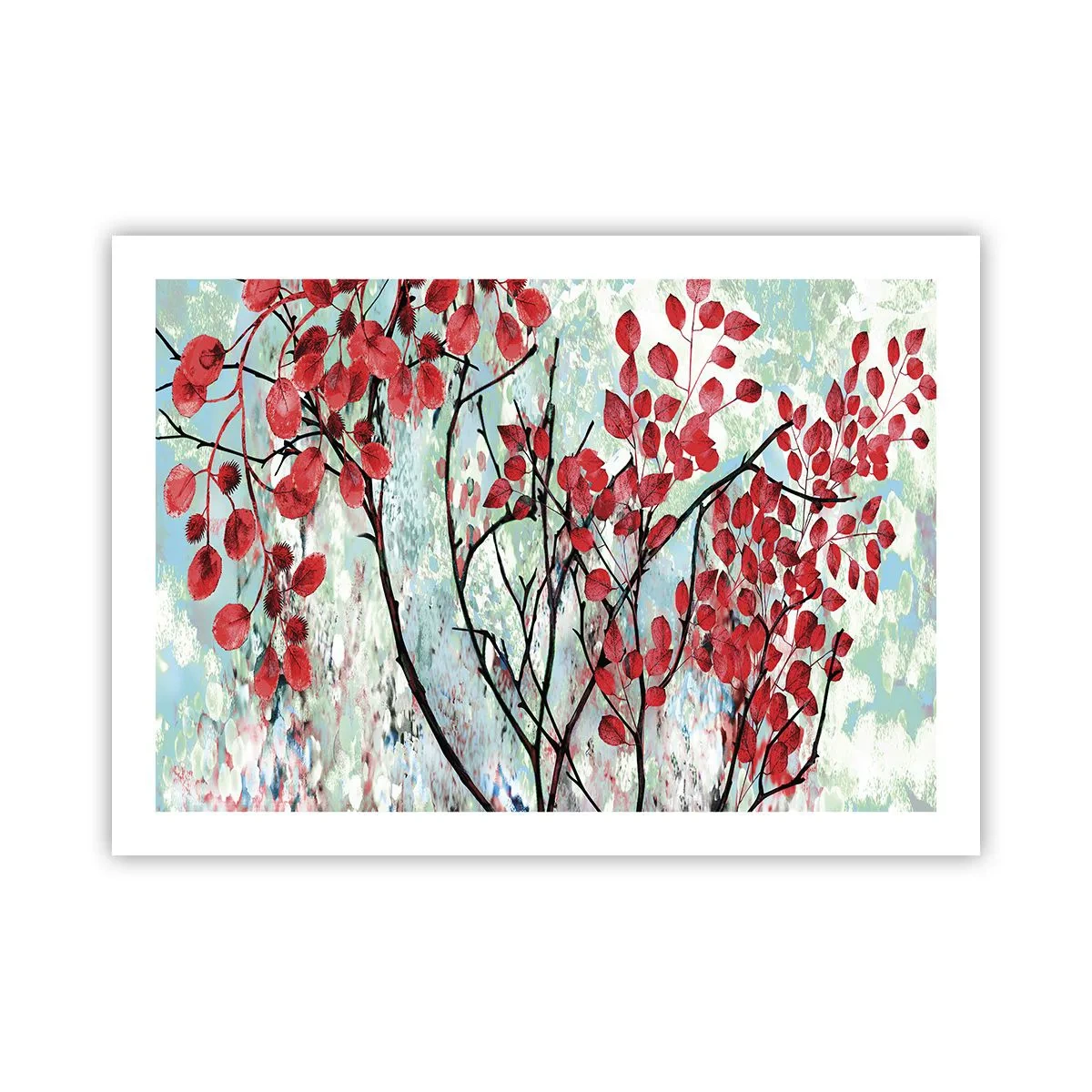 Poster - Albero in scarlatto - 70x50 cm