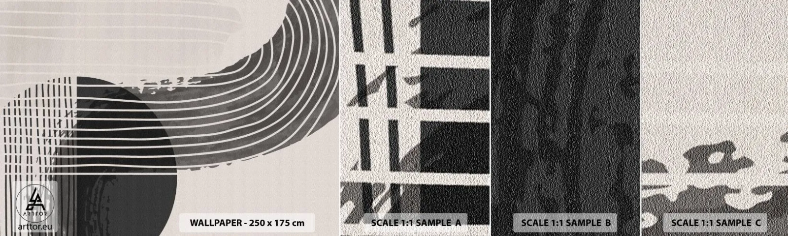 Campione di Fotomurale Adesivo Deluxe Sticker - Andata e ritorno - Minimalismo, Astrazione, Pezzo - 100x30 cm