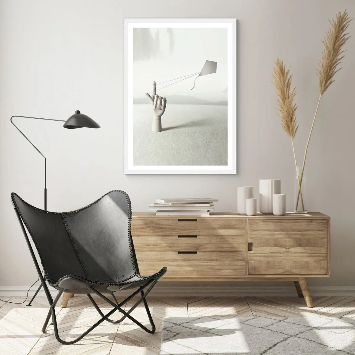 Poster in cornice bianca - Prova di forza - 50x70 cm