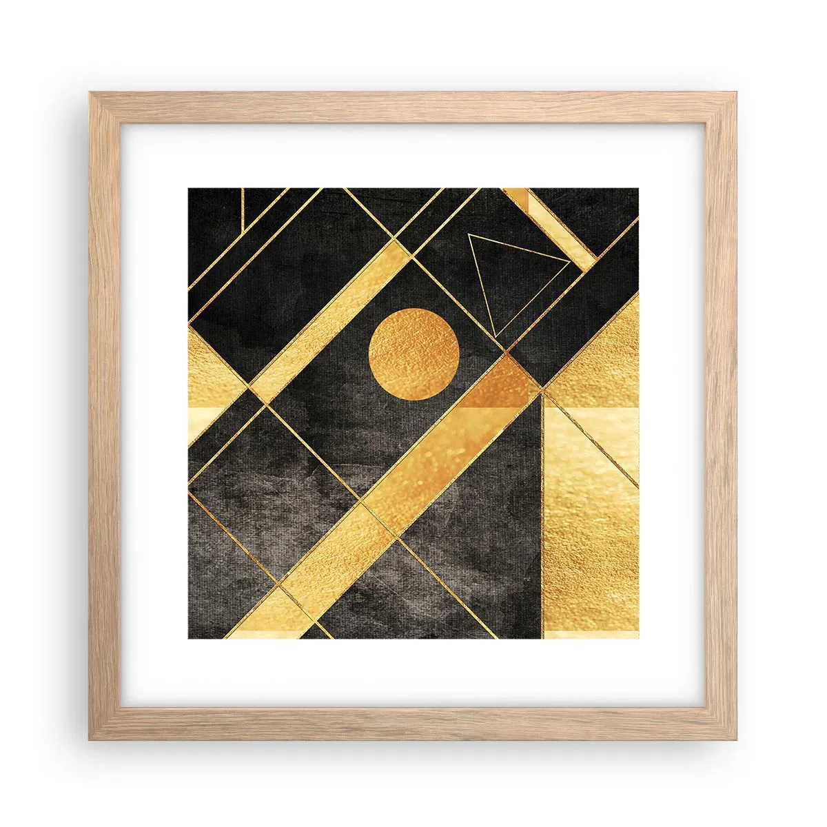 Poster in cornice rovere chiaro - Sole del deserto - 30x30 cm