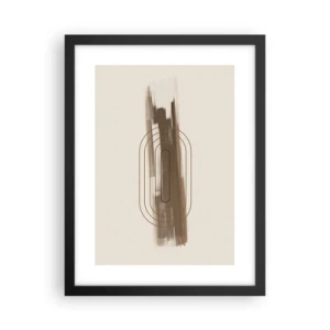 Poster in cornice nera - Un soffio di grigio - 30x40 cm