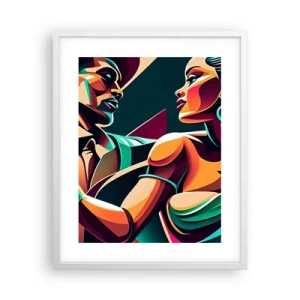 Poster in cornice bianca - Al ritmo del cuore - 40x50 cm