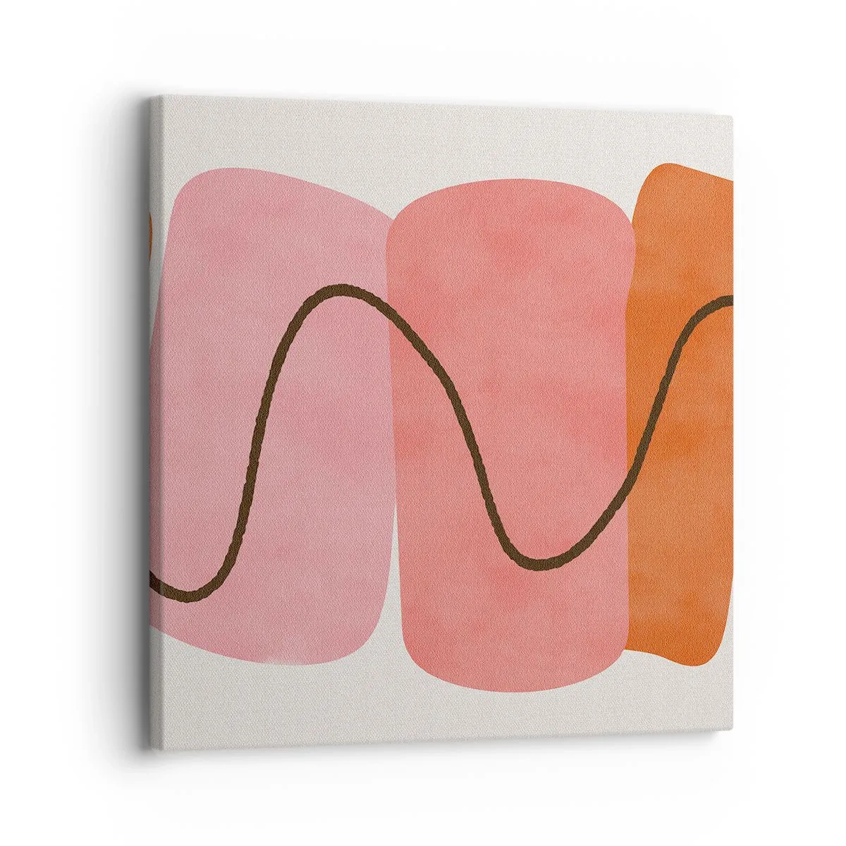 Quadro su tela - Stampe su Tela - Il delicato movimento delle forme - 30x30 cm