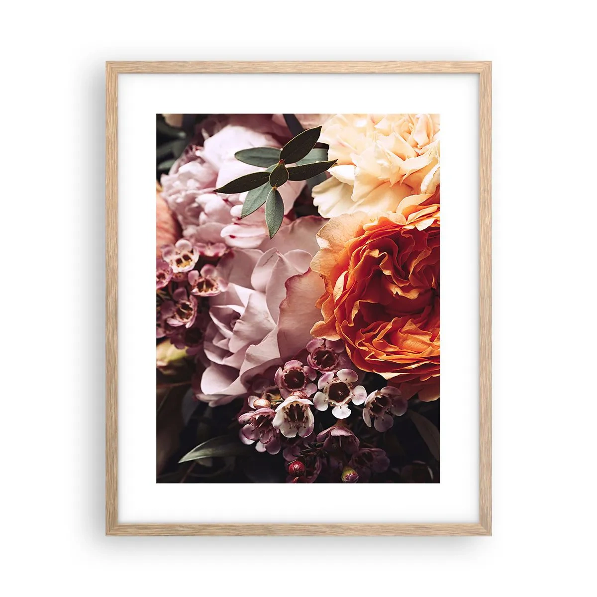 Poster in cornice rovere chiaro - Avvolti dalla bellezza - 40x50 cm
