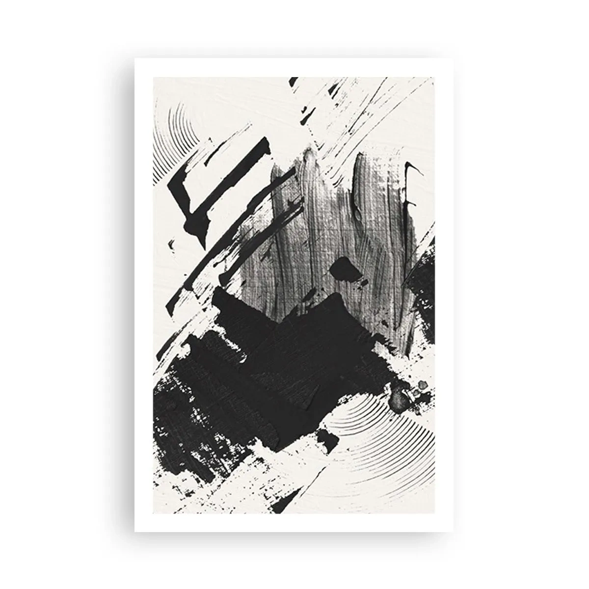 Poster - Astrazione: espressione di nero - 61x91 cm