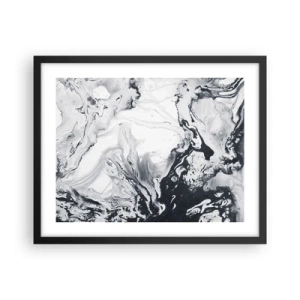 Poster in cornice nera - Il centro della terra - 50x40 cm