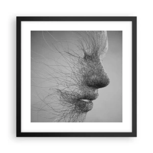 Poster in cornice nera - Lo spirito del vento - 40x40 cm